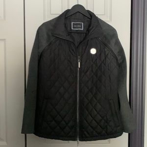 Noel Asmar black/grey light coat/vest. Size Large.